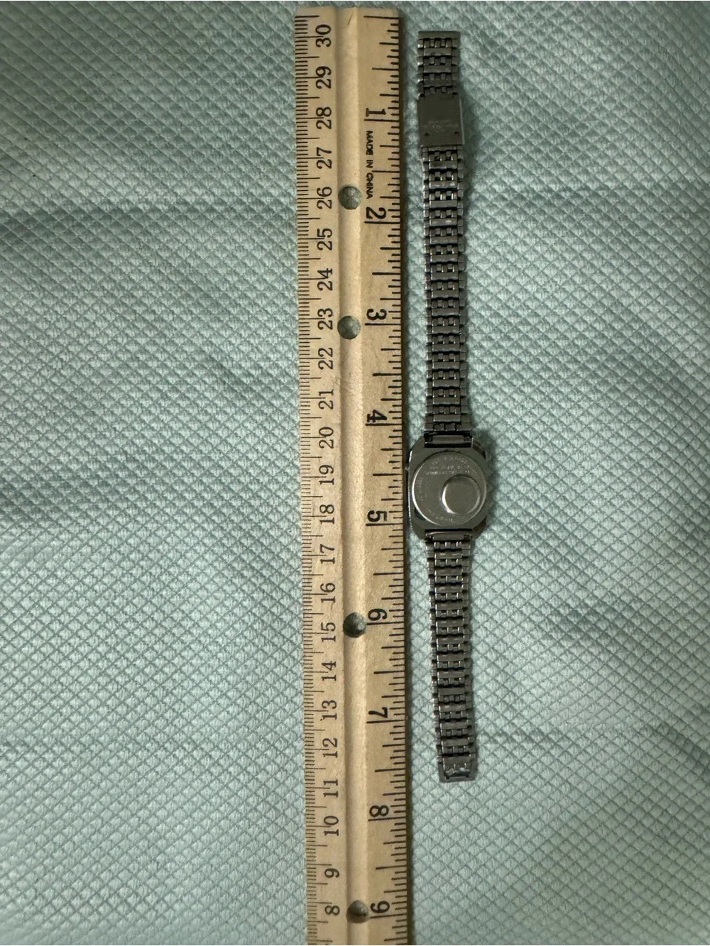 Unisex Timex Silver Stainless Steel Digital Watch with Black Dial
